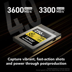 Tarjeta de memoria Lexar Professional GOLD CFexpress 4.0 Type B de 256GB