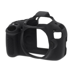 easyCover Funda protectora de silicona para Canon EOS Rebel T5 (Negro)