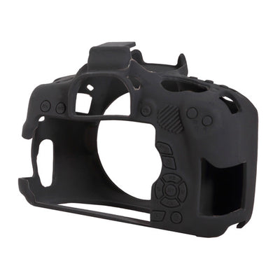 easyCover Funda protectora de silicona para Canon EOS Rebel T6i (Negro)