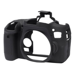 easyCover Funda protectora de silicona para Canon EOS Rebel T6s (Negro)