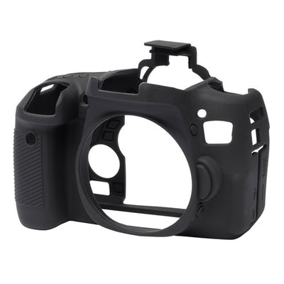 easyCover Funda protectora de silicona para Canon EOS Rebel T6s (Negro)