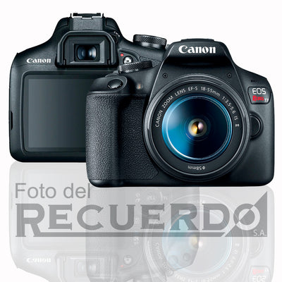 Cámara DSLR Canon EOS Rebel T7 con lente EF-S 18-55mm