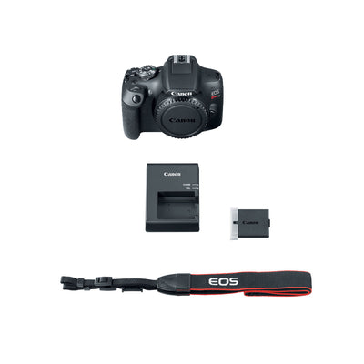 Bundle - EOS Rebel T7 EF-S 18–55mm f/4–5.6 STM + EF 75-300mm f/4-5.6 III + Bag  200ES+ SD 64GB