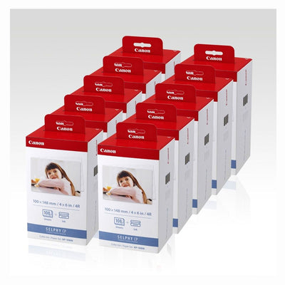 Canon KP-108IN de 10 piezas Juego de papel y tinta de color