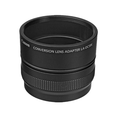 Adaptador de lente Canon LA-DC58K para cámaras digitales Powershot G10, G11 y G12