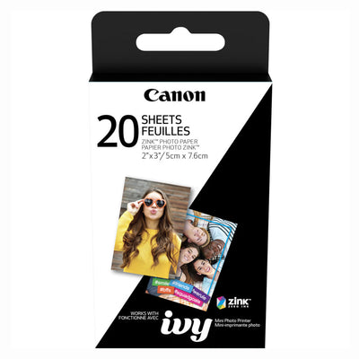 Canon ZINK de 2 x 3" (20 hojas) Paquete de papel fotográfico