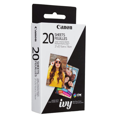Canon ZINK de 2 x 3" (20 hojas) Paquete de papel fotográfico