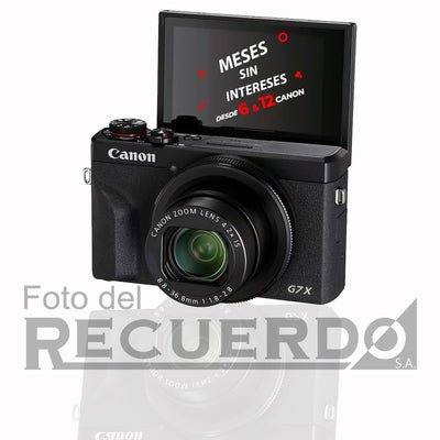 Canon PowerShot G7 X Mark III (negra) Cámara digital