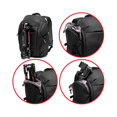 Mochila para cámara Manfrotto Advanced Travel III 24L (negro)