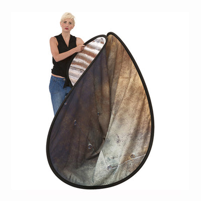 Fondo plegable urbano Lastolite (5 x 7', metal corrugado/plano)