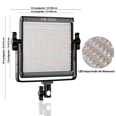GVM 560AS Panel de luz LED bicolor (kit de 2 luces)