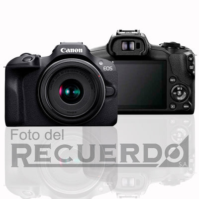 Canon EOS R100 con lente RF-S 18-45mm IS STM Cámara