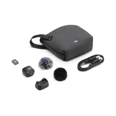 Transmisor de clip DJI Mic Mini con micrófono integrado (2.4 GHz, negro infinito)