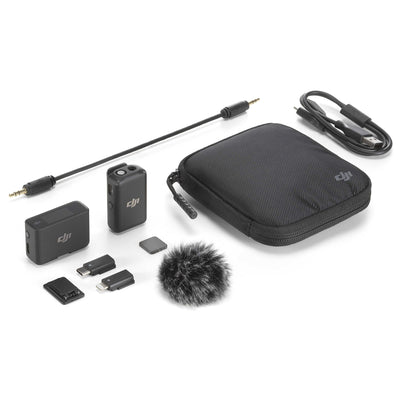 DJI Mic Sistema/grabador inalámbrico digital compacto con micrófono para cámara y teléfono inteligente (2.4 GHz)