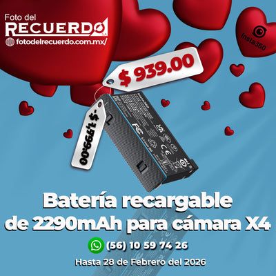 Batería recargable Insta360 de 2290mAh para cámara X4