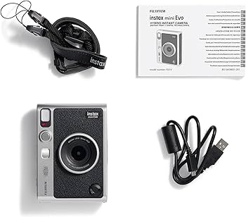 Cámara instantánea híbrida FUJIFILM Instax mini EVO (negra)