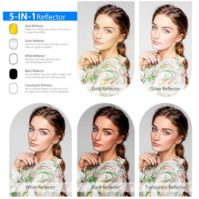 Reflector 5 en 1 octagonal 71x112cm