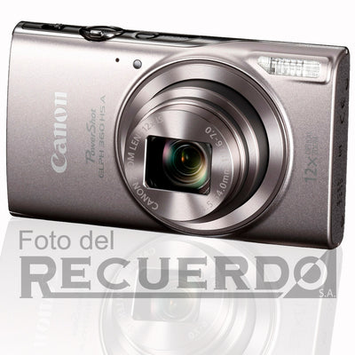 Cámara digital Canon PowerShot ELPH 360 HS A (plateada)