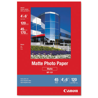 Canon (A6) - 4x6" 120 hojas Papel fotográfico mate para inyección de tinta