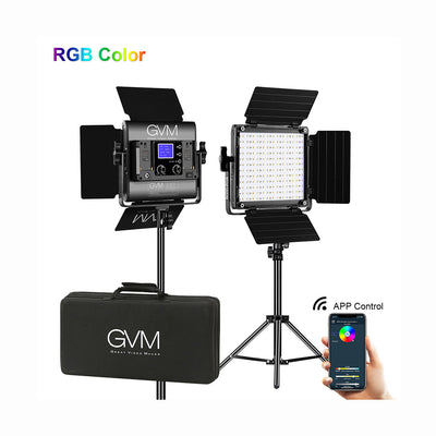 Panel de luces LED GVM 800D-RGB (kit de 2 luces)
