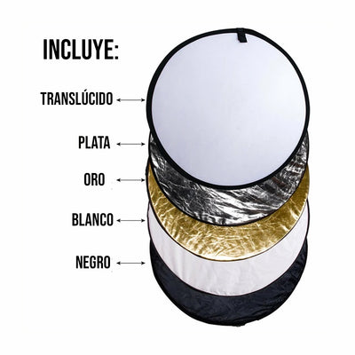 NiceFoto Reflector 5 en 1 82cm