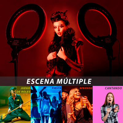 Aro de Luz RGB Multicolor 56cm / 22" LED