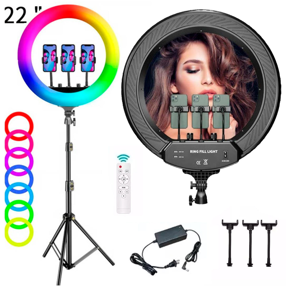 HOT Luces Led Aro De Luz Kawaii 56 Cm Simulador De Luces