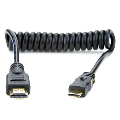 Cable Mini-HDMI a HDMI en espiral Atomos (11.8 to 17.7"/ 30 a 45 cm)