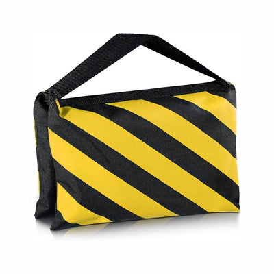 Bolsa de peso para fotografía, sacos de arena grandes para fondo, soporte de c-stand, brazo de brazo en voladizo, trípode ligero, color negro y amarillo