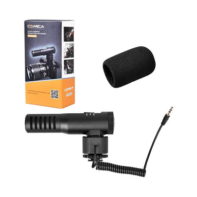 Comica Audio CVM-V20 Micrófono de cañón para montaje en cámara