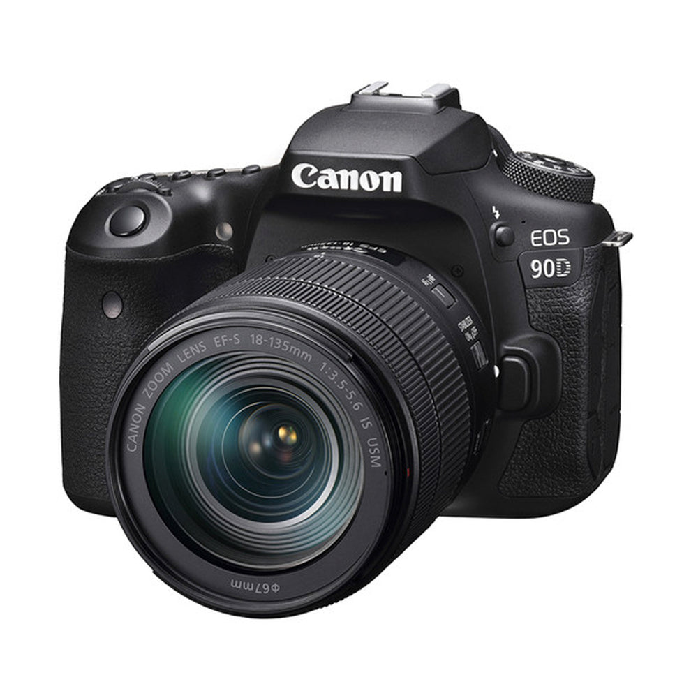 Cámara Canon EOS 90D DSLR con lente EF-S 18-135mm f/3.5-5.6 IS USM