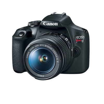 Cámara DSLR Canon EOS Rebel T7 con lente EF-S 18-55mm