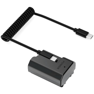 Batería simulada SWIT para Sony NP-FZ100 con puerto de entrada USB-C PD y cable en espiral (27")