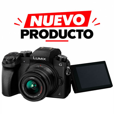 Cámara sin espejo Panasonic LUMIX G7 con objetivo de 14-42mm f/3.5-5.6 II (negra)