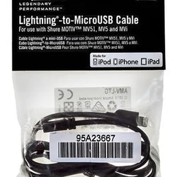 Cable Shure AMV-LTG15 Lightning para el kit de vídeo MOTIV MV88+ (38cm / 15")