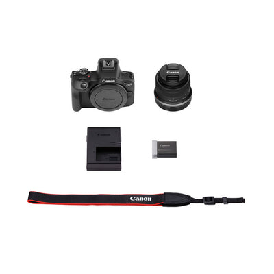 Canon EOS R100 con lente RF-S 18-45mm IS STM Cámara
