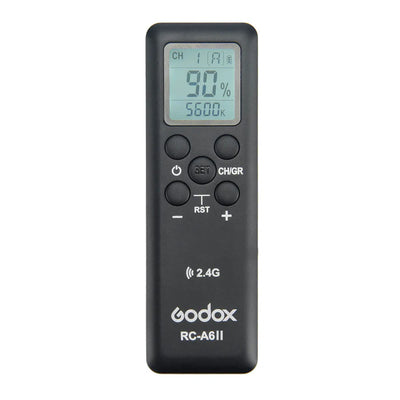 Control remoto inalámbrico RC-A6II de 2.4GHz para luminarias LED Godox compatibles