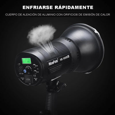 NiceFoto Lampara de Led HB-1000B II con batería