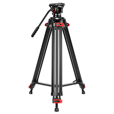 GVM JJL-JY Sistema de trípode de video con cabezal fluido