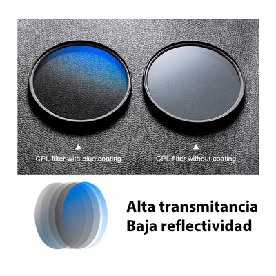 K&F Concept Filtro polarizador circular delgado multicapa Classic Series (67mm)