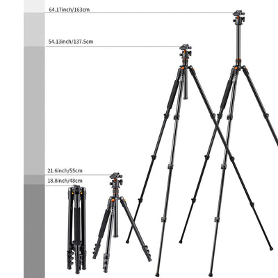 K&F Concept SA234 DSLR Camera Tripod with KF-28 Ball Head