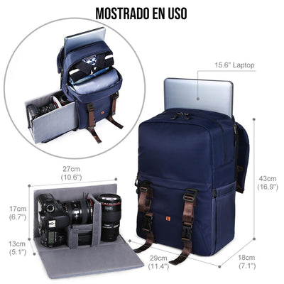 K&F Concept Beta Mochila de fotografía (Azul, 25 L)