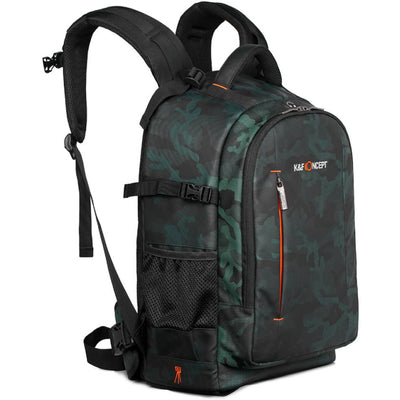 K&F Concept Mochila Backpack Travel 25L Impermeable (Verde/Negro, 20 L)