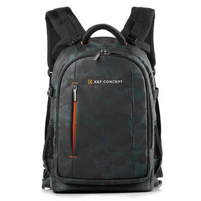 K&F Concept Mochila Backpack Travel 25L Impermeable (Verde/Negro, 20 L)