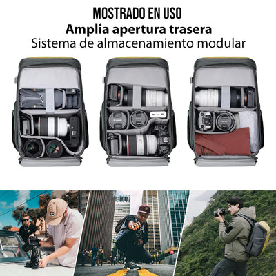 K&F Concept Alpha Air 25L Expansible Mochila Backpack (Amarillo)