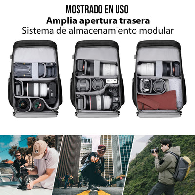 K&F Concept Alpha Air 25L Expansible Mochila Backpack (Negro)