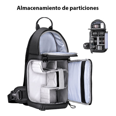 K&F Concept Camera Sling Bag (Negro, 10L)