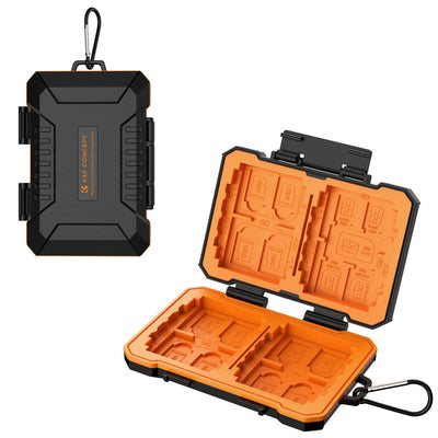 K&F Concept Estuche 25 Ranuras para Tarjetas SD/CF/XQD/SIM Anti-Shock