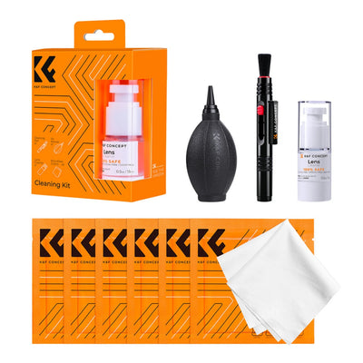 K&F Concept Kit de limpieza 4 en 1 para Lentes y Filtros