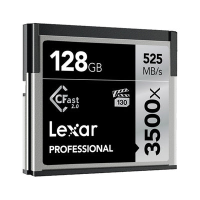 Tarjeta de memoria Lexar 128GB Professional 3500x CFast 2.0